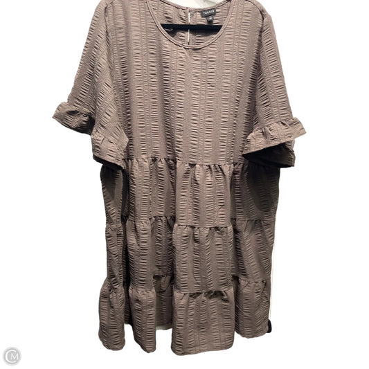 Dress Casual Short By Torrid In Brown, Size: 2x