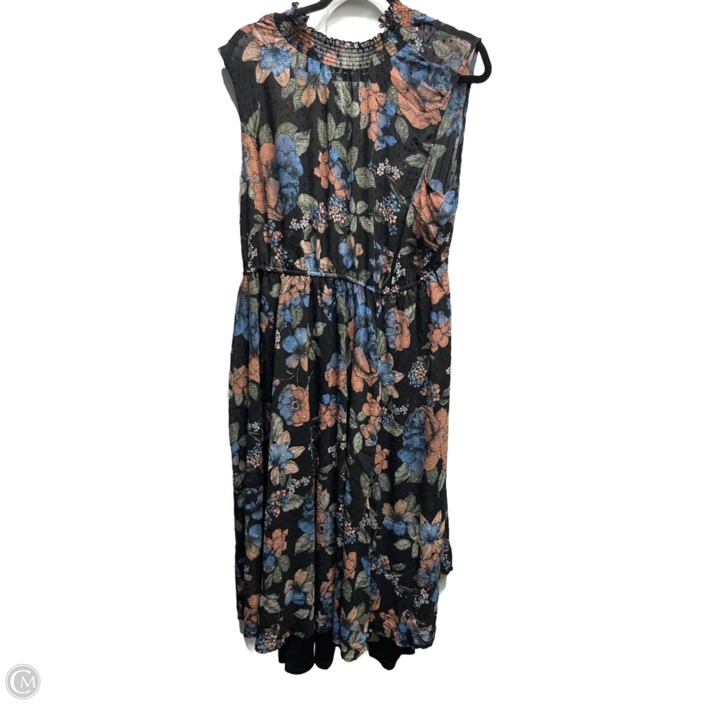 Dress Casual Midi By Torrid In Black & Green, Size: 2x