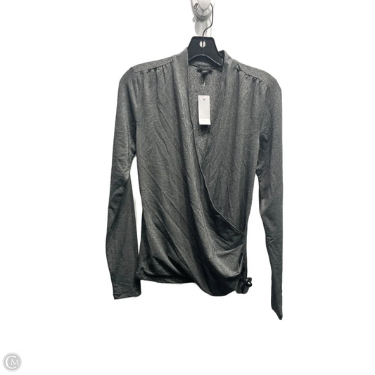 Top Long Sleeve By Ann Taylor In Silver, Size: Xs
