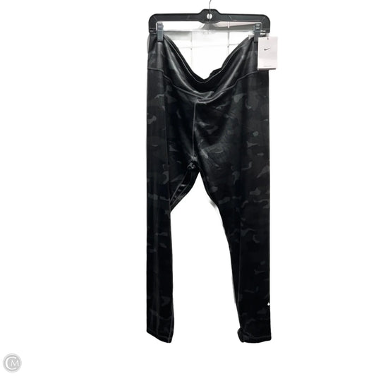 Athletic Leggings By Nike Apparel In Grey, Size: Xxl
