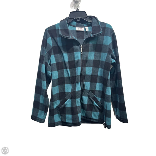 Jacket Fleece By D&co. In Black & Green, Size: S
