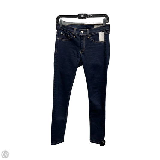 Jeans Skinny By Rag And Bone In Blue Denim, Size: 4