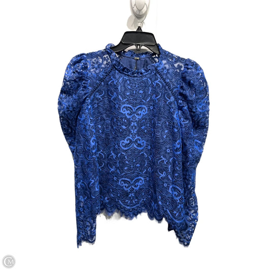 Top Long Sleeve Designer By Lilly Pulitzer In Blue, Size: S