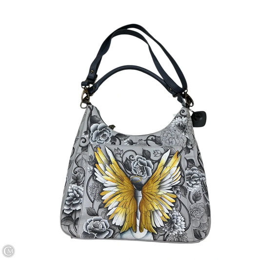 Handbag Leather By Anuschka, Size: Large