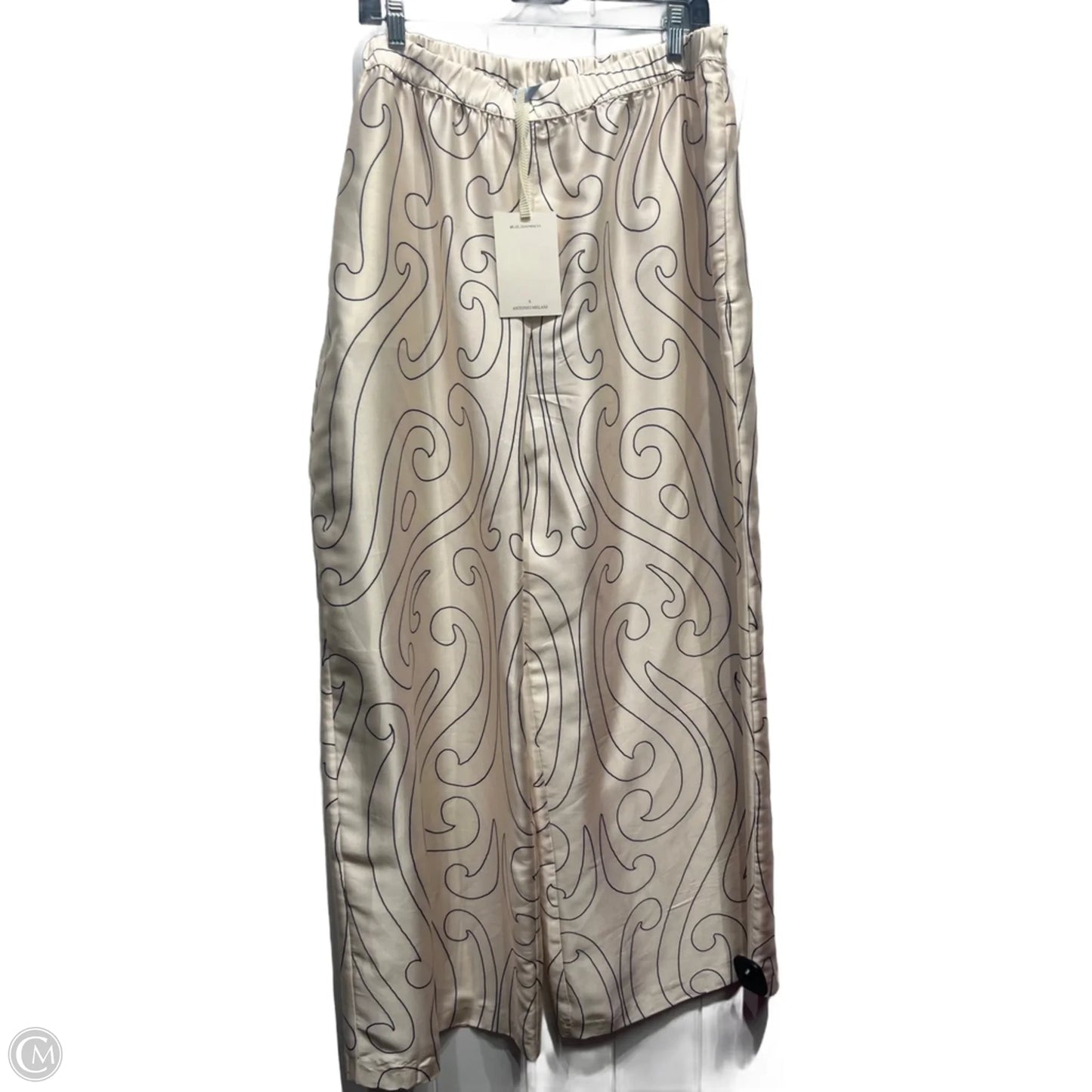 Pants Set 2pc By Antonio Melani In Black & Cream, Size: L