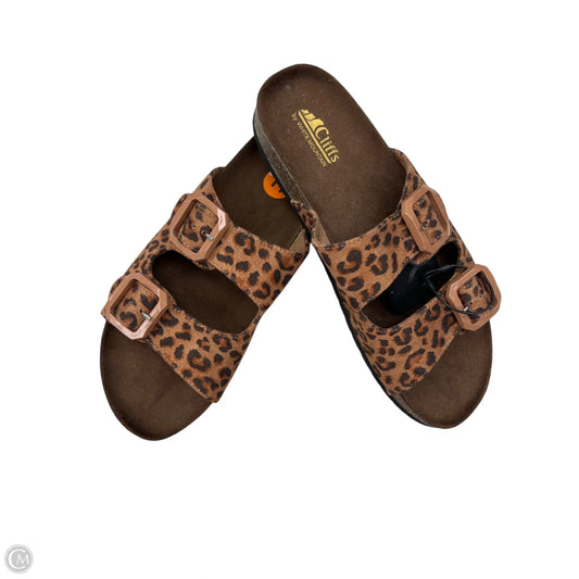 Sandals Flats By White Mountain In Animal Print, Size: 11