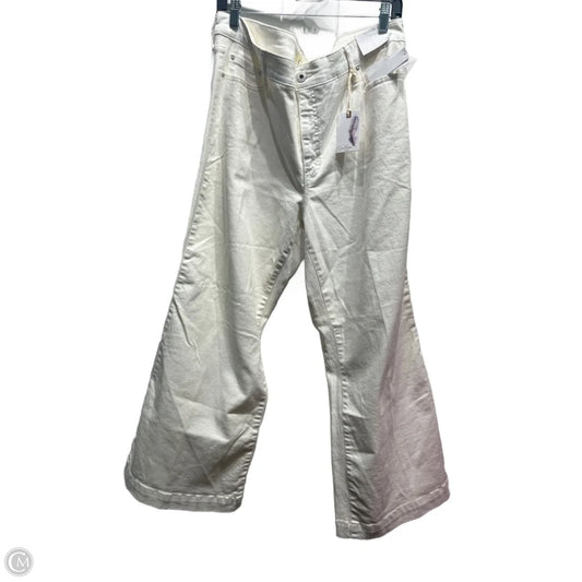 Jeans Wide Leg By Jessica Simpson In Cream Denim, Size: 16