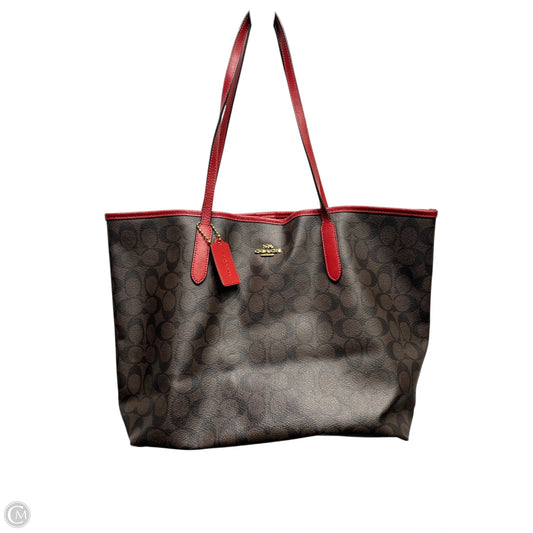 Tote Designer By Coach, Size: Large