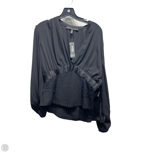 Blouse Long Sleeve By White House Black Market In Black, Size: 6