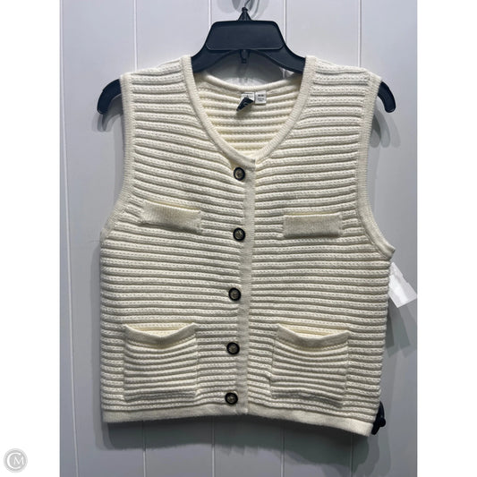 Vest Sweater By Joie In Cream, Size: M