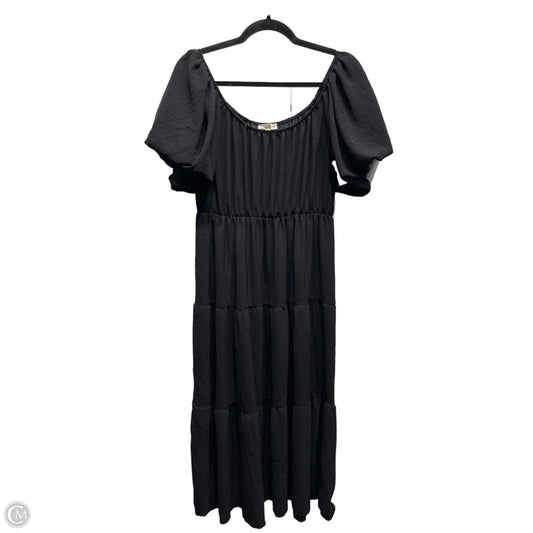 Dress Casual Midi By See You Monday In Black, Size: Xl