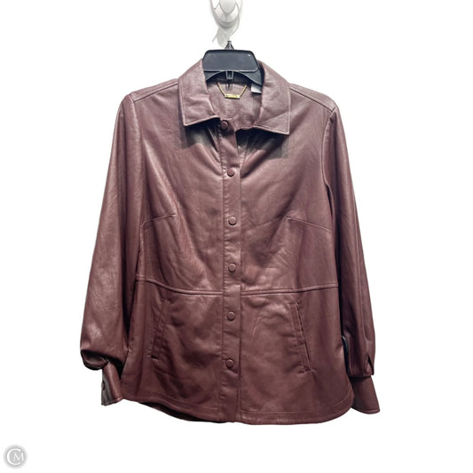 Jacket Other By Chicos In Brown, Size: 4