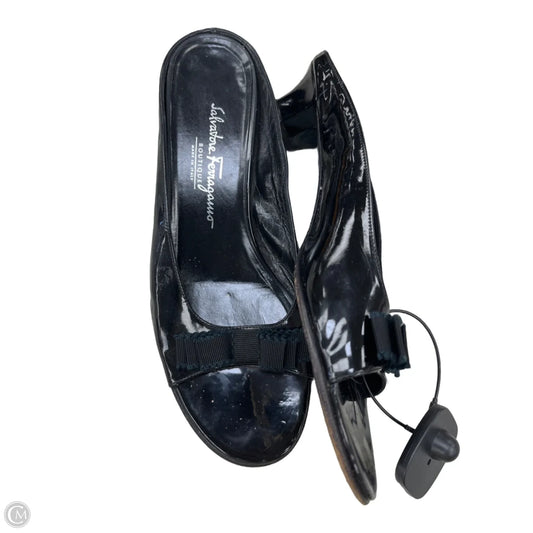 Sandals Heels Kitten By Cmc In Black, Size: 9