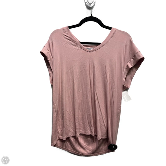 Top Short Sleeve By Green Envelope In Pink, Size: Xl