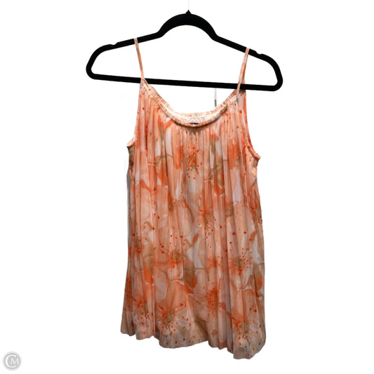 Top Sleeveless By Worthington In Orange, Size: M