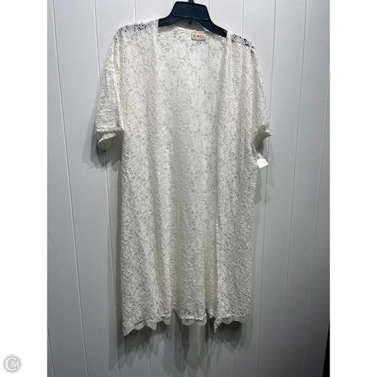 Cardigan By Free Kisses In White, Size: Xl