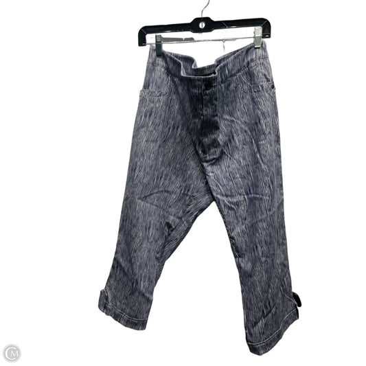 Capris By Clothes Mentor In Blue & White, Size: 14