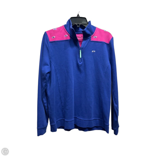 Sweatshirt Crewneck By Vineyard Vines In Blue & Pink, Size: L