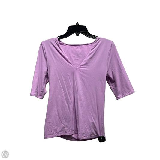 Top Short Sleeve By White House Black Market In Purple, Size: M