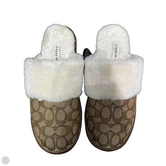 Shoes Designer By Coach In Tan, Size: 9