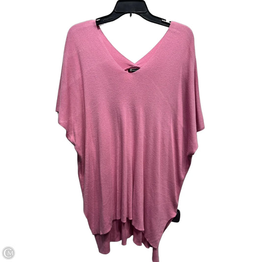 Top Short Sleeve By Versona In Pink, Size: Xxl