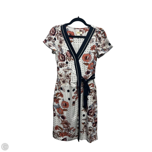 Dress Casual Short By Maeve In Blue & Orange, Size: Osfm