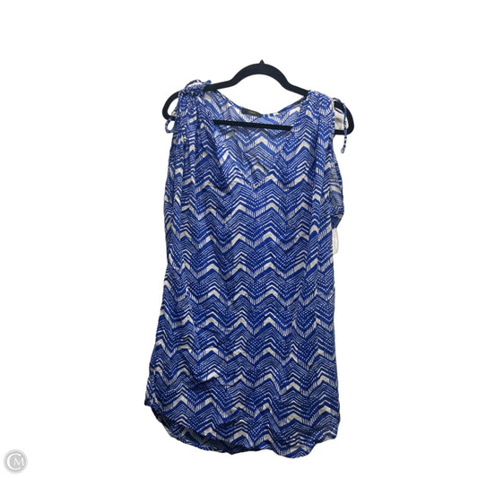 Swimwear Cover-up By J. Crew In Blue & White, Size: Xl