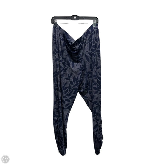 Pants Dress By Susan Graver In Blue & White, Size: 1x