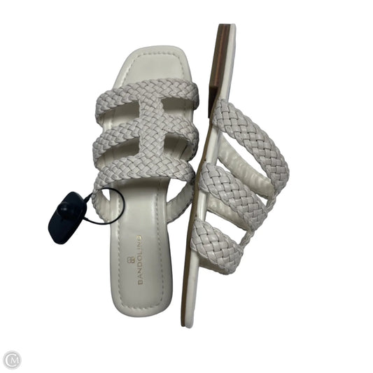 Sandals Flats By Bandolino In White, Size: 10
