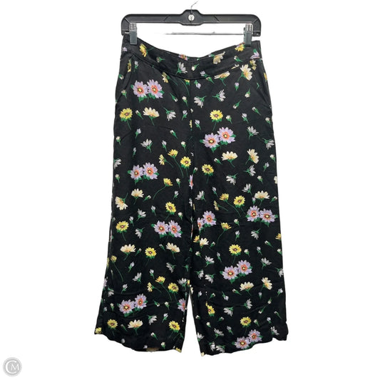 Pants Linen By Loft In Black & Yellow, Size: S