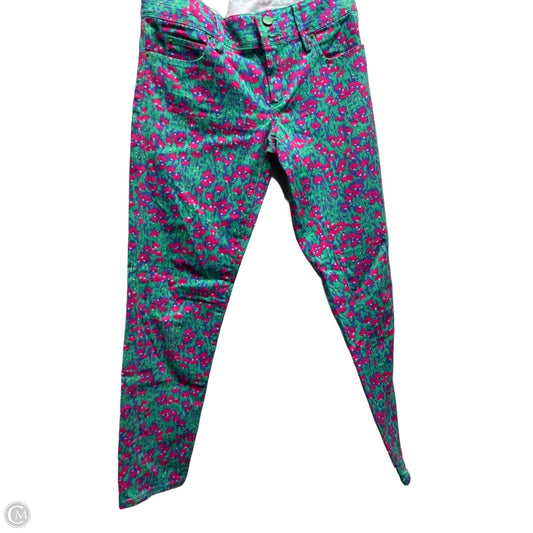Pants Designer By Lilly Pulitzer In Green & Pink, Size: 2