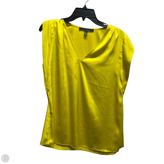 Top Short Sleeve By White House Black Market In Yellow, Size: S