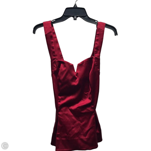 Top Sleeveless By White House Black Market In Red, Size: 4
