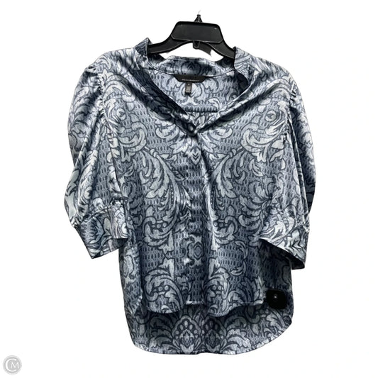 Top Short Sleeve By White House Black Market In Blue, Size: 6