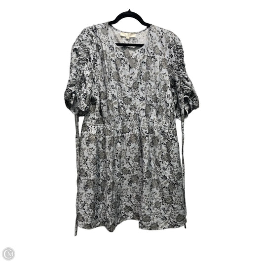 Dress Casual Short By Loft In Black & Blue, Size: Xxl