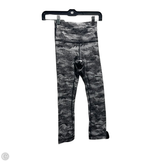 Athletic Leggings By Lululemon In Black & White, Size: S