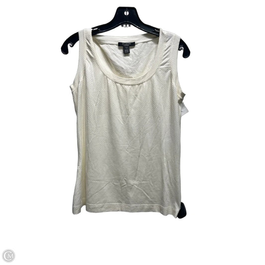 Top Sleeveless Luxury Designer By St John Collection In Cream, Size: S