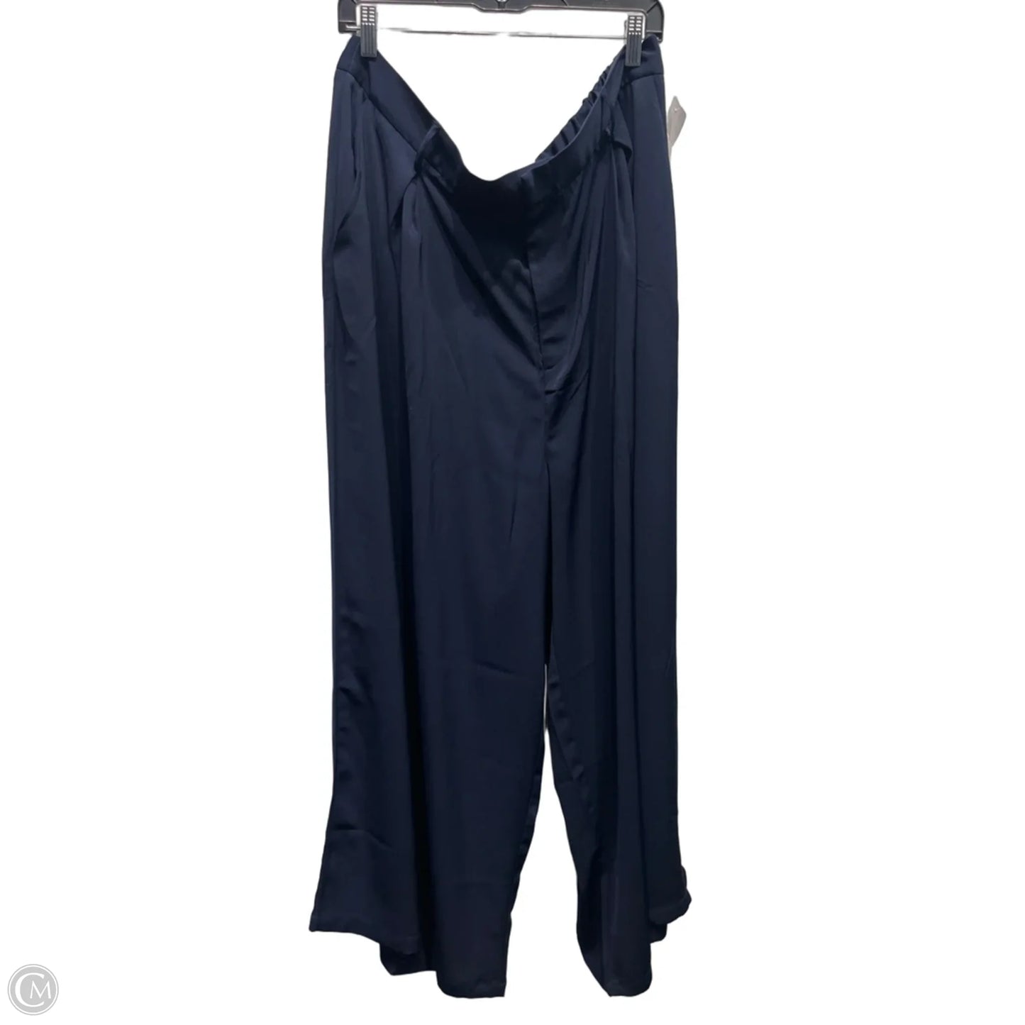 Pants Wide Leg By Clothes Mentor In Navy, Size: 2x