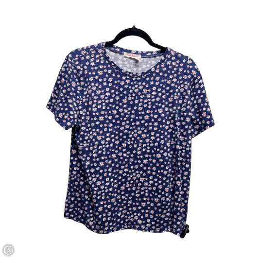 Top Short Sleeve By Fresh Produce In Blue & Red, Size: L