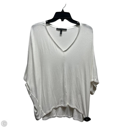 Top Short Sleeve By White House Black Market In White, Size: L