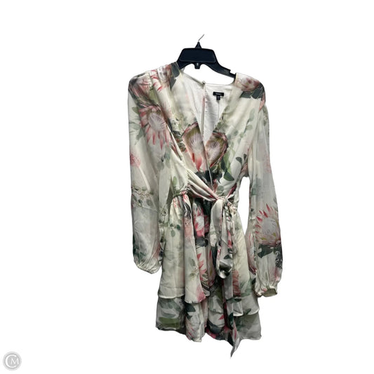 Romper By Express In Green & Pink, Size: S