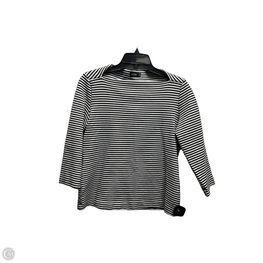 Top Long Sleeve Designer By Kate Spade In Blue & White, Size: M