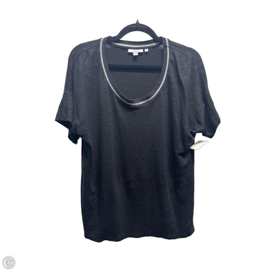 Top Short Sleeve By Chicos In Black, Size: L