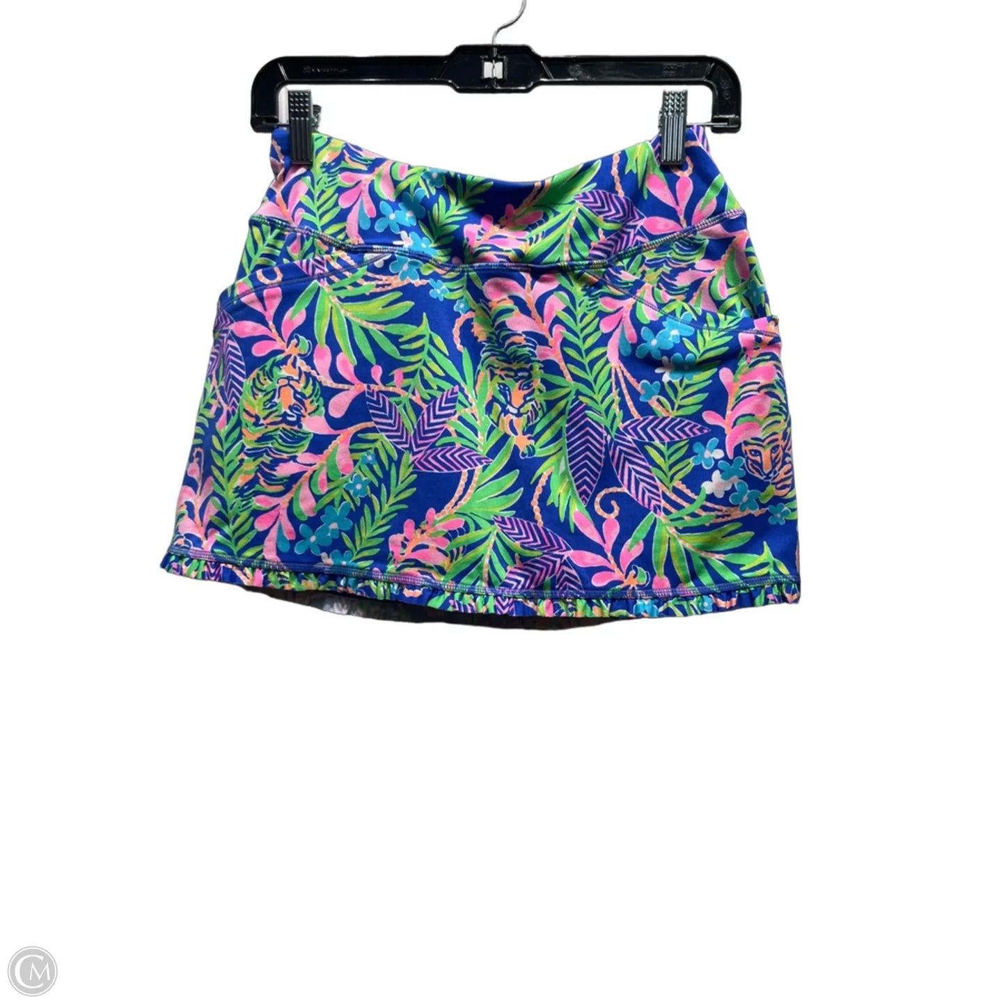 Skort Designer By Lilly Pulitzer In Blue & Green, Size: Xs