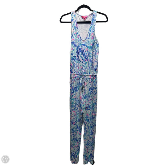 Jumpsuit Designer By Lilly Pulitzer In Blue & Pink, Size: Xs