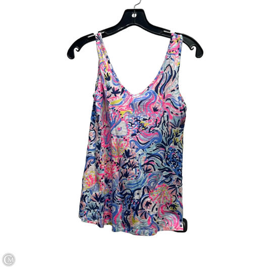 Top Sleeveless Designer By Lilly Pulitzer In Blue & Pink, Size: Xxs