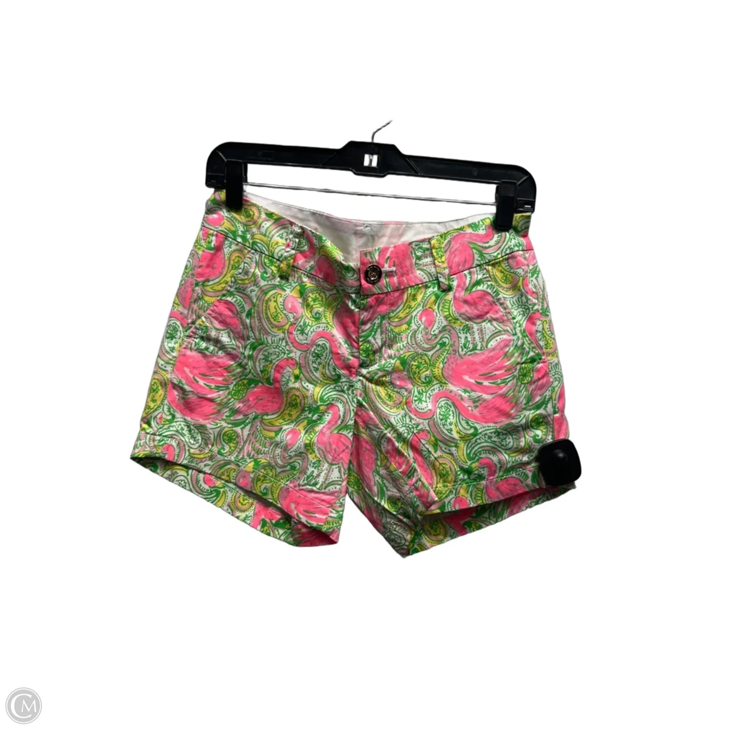 Shorts Designer By Lilly Pulitzer In Green & Pink, Size: Xxs