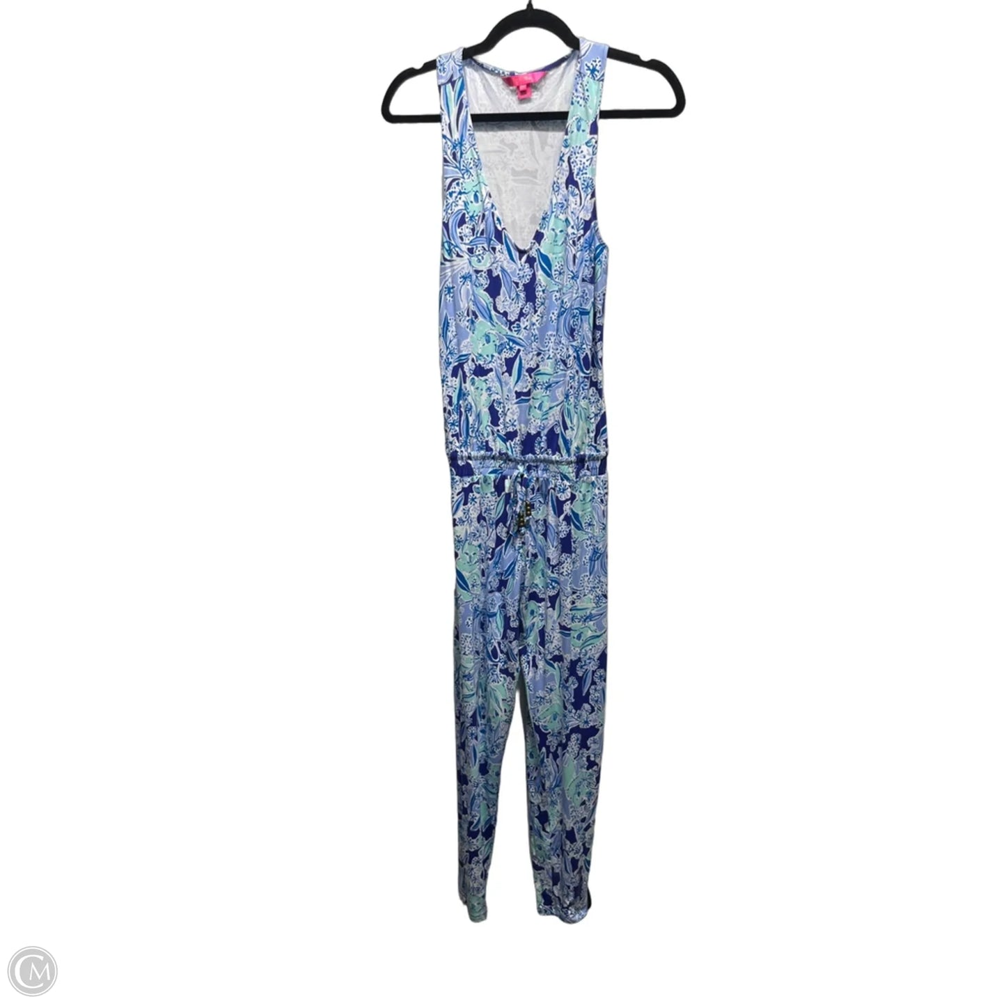 Jumpsuit Designer By Lilly Pulitzer In Blue & White, Size: Xs