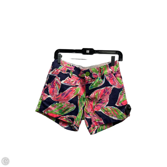 Shorts Designer By Lilly Pulitzer In Blue & Pink, Size: 0