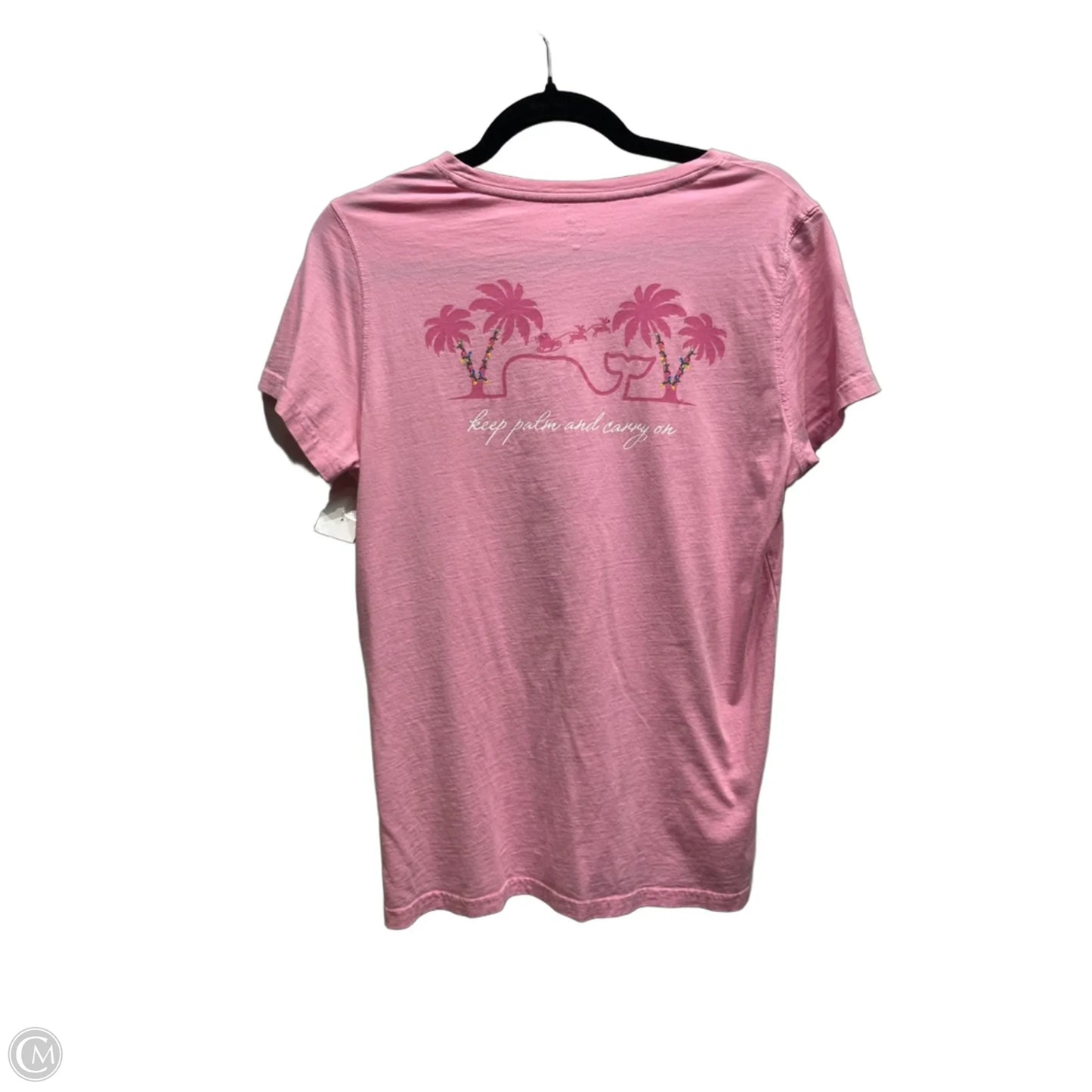 Top Short Sleeve Basic By Vineyard Vines In Pink, Size: M